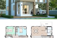 House design plan 6.5x9m with 3 bedrooms House Plan Map
