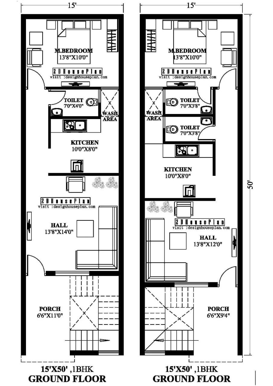 Naksha 15 50 House Plan 15 50 House Plan North Facing 750 Sqft Plan