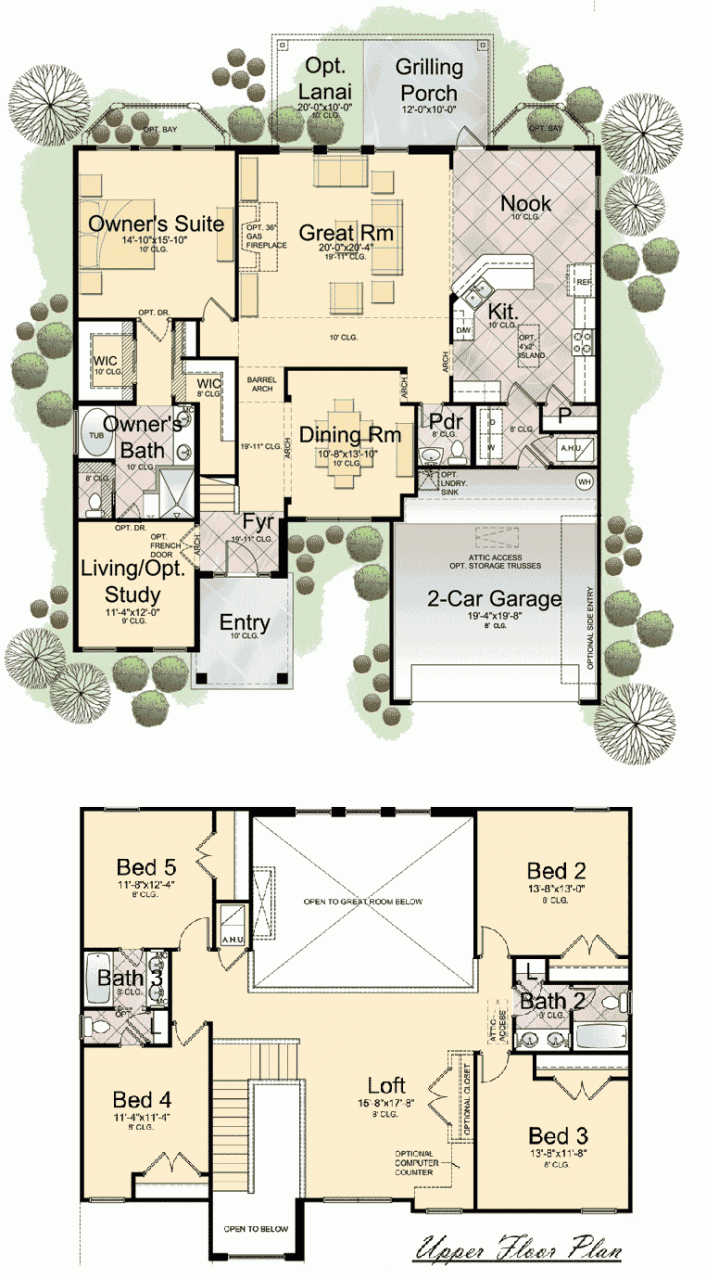Inspiration Dream House 5 Bedroom 2 Story House Plans