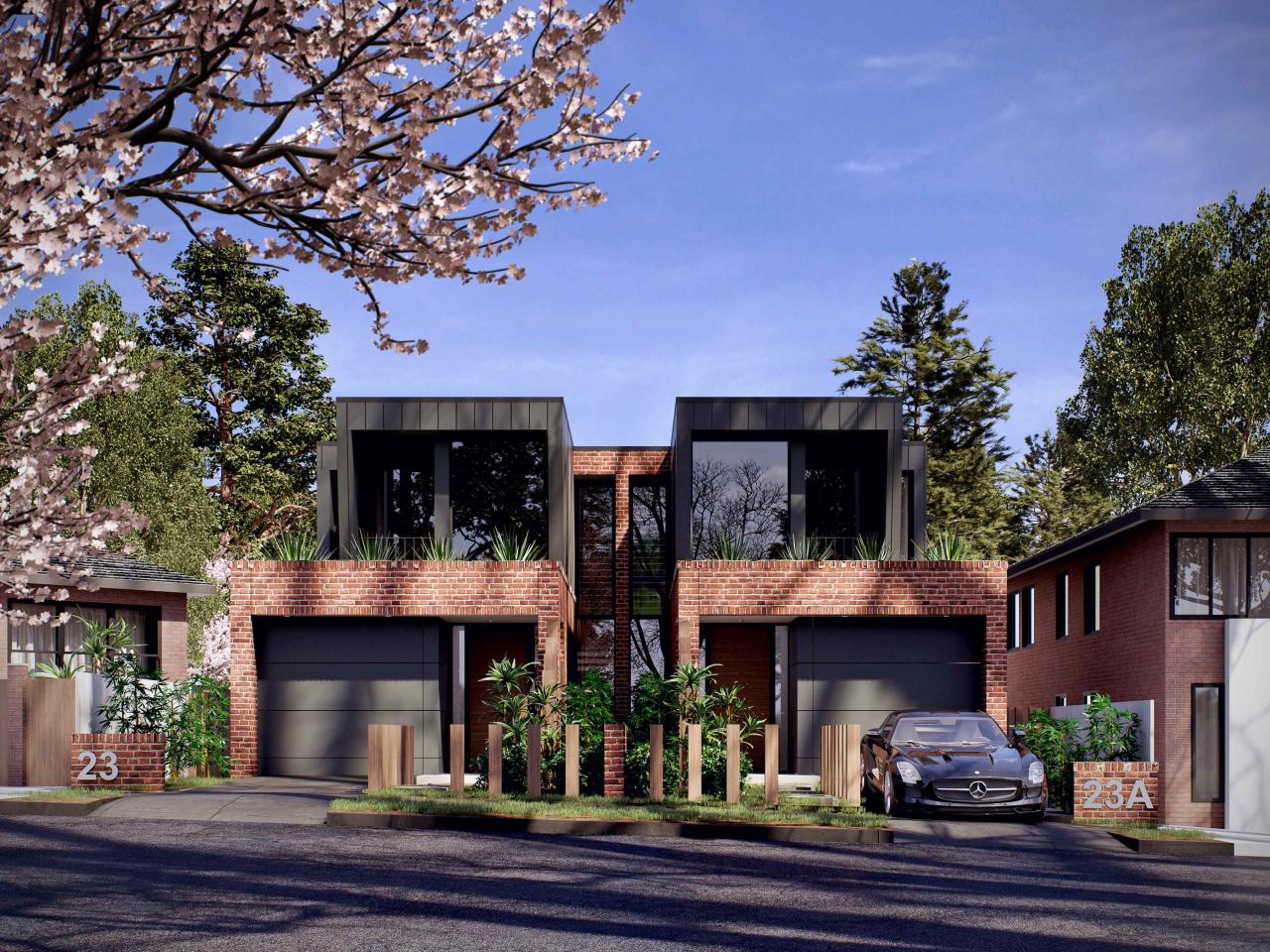 Contemporary Dual occupancy, duplex design in Sydney. Custom designed