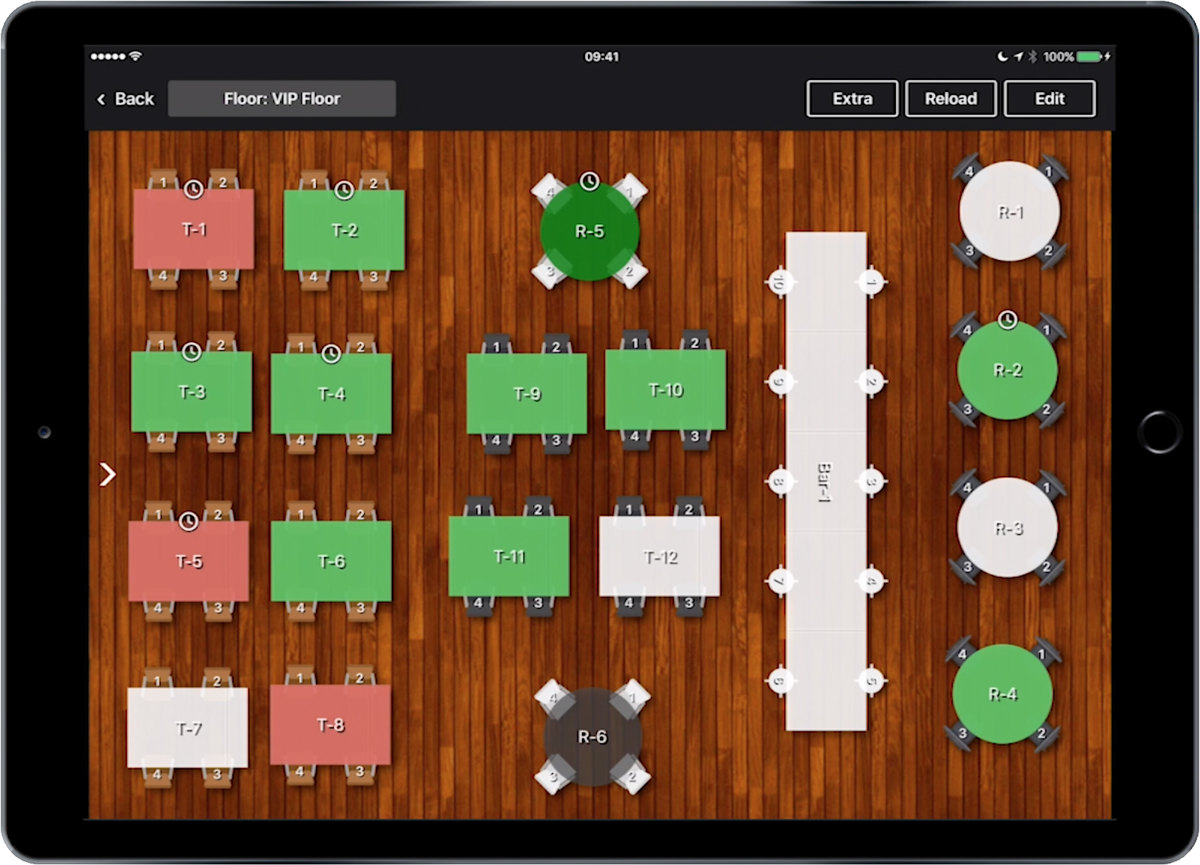 Is it possible to make a floor plan of tables? General questions