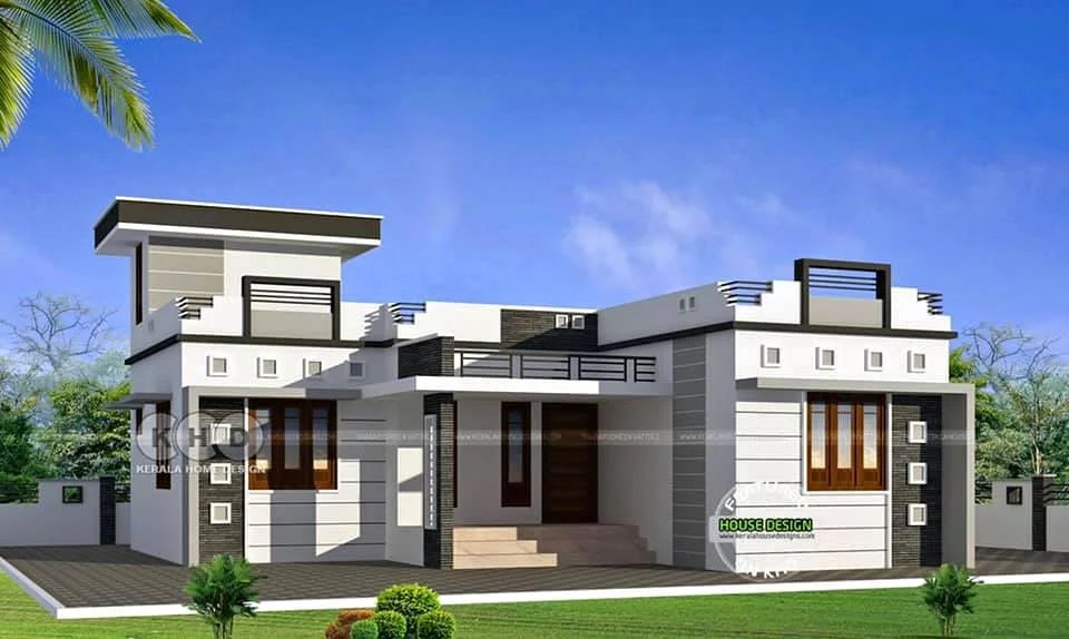 1000 Sq Ft 3BHK Modern Single Floor House and Plan Home Pictures