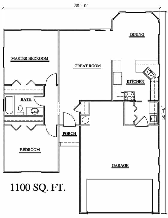 Floor Plans For House 1100 Square Feet House Design Ideas