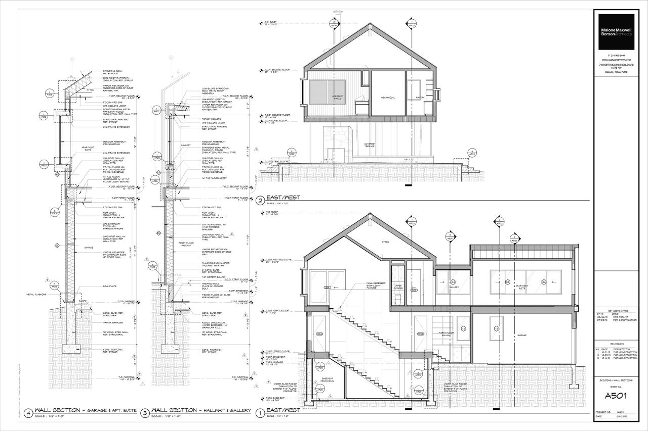 Section Elevation House Drawing Example / House Elevation Drawing at