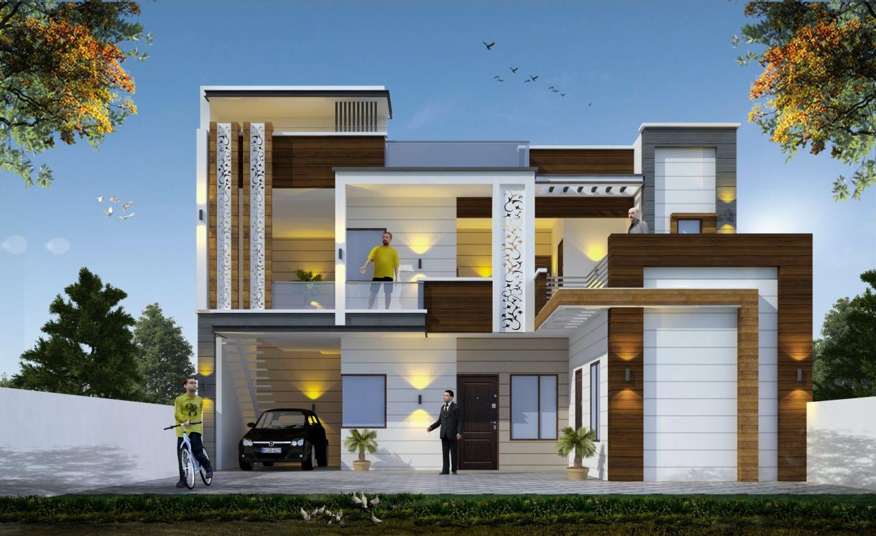 Pin by Arya 3d on 3d elevation House front design, Duplex house