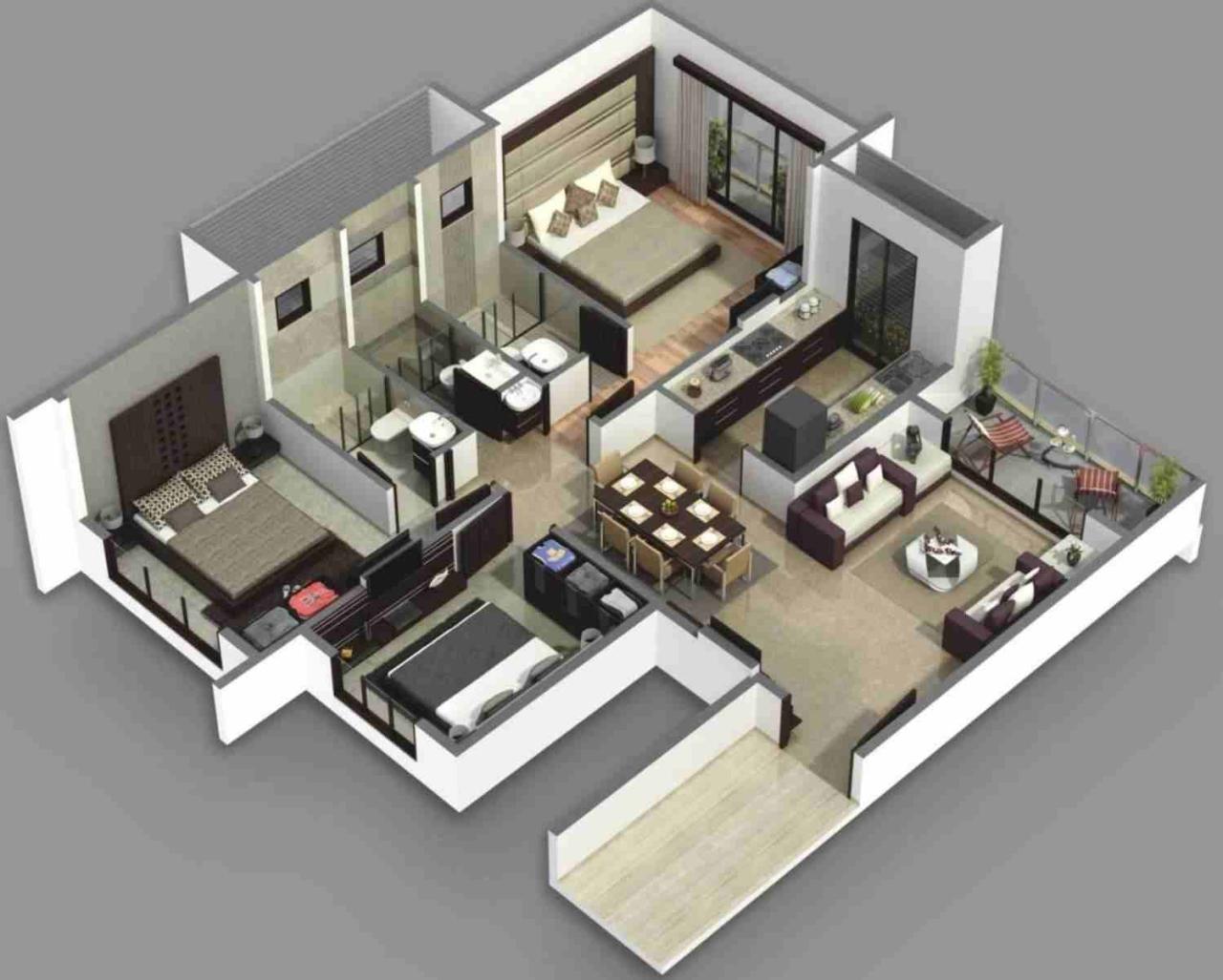 Popular Inspiration 23+ 800 Sq Ft House Plans 3 Bedroom In 3d