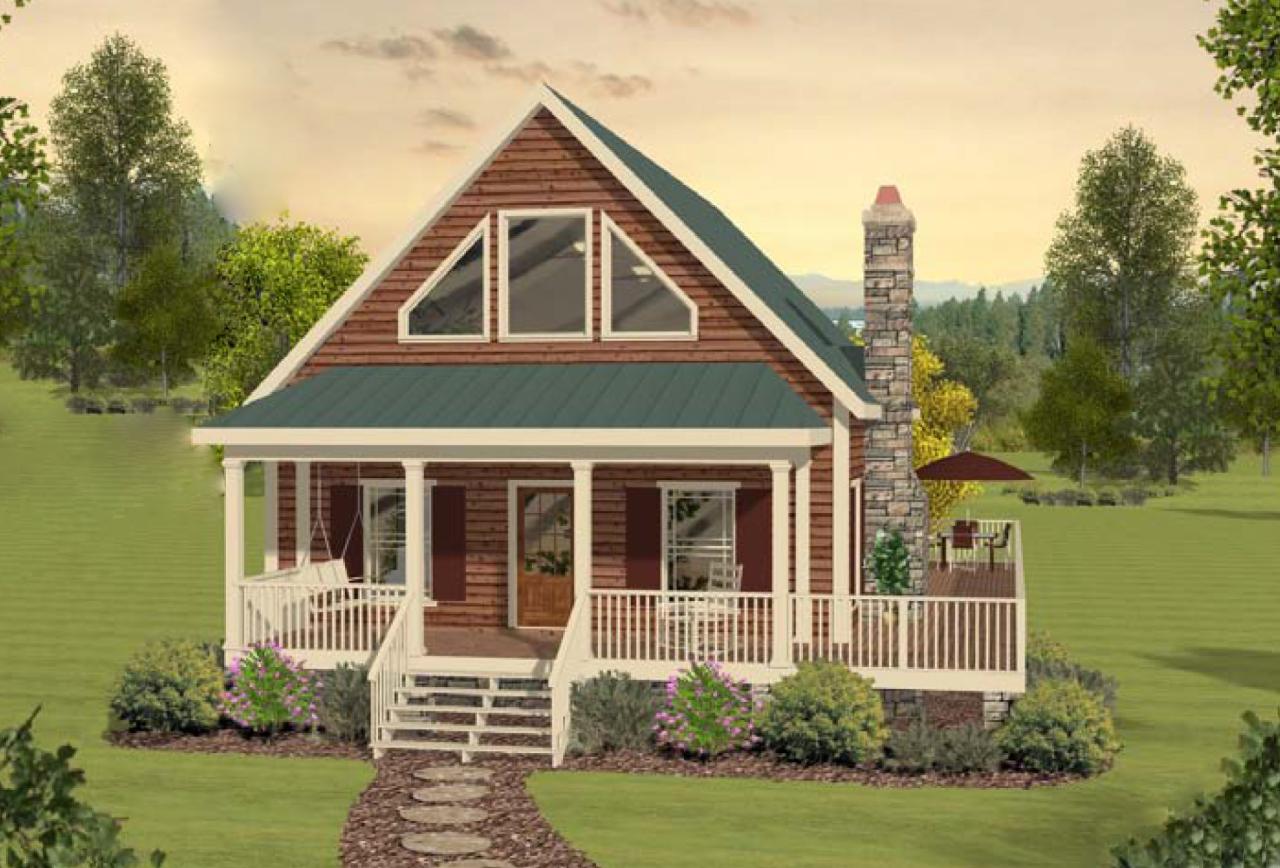 TwoBedroom Cottage Home Plan 20099GA 1st Floor Master Suite, CAD