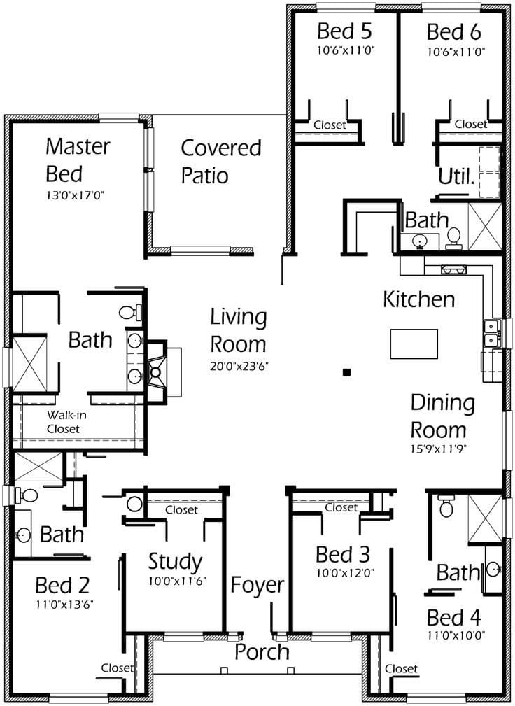 Best Of Simple 5 Bedroom House Plans New Home Plans Design