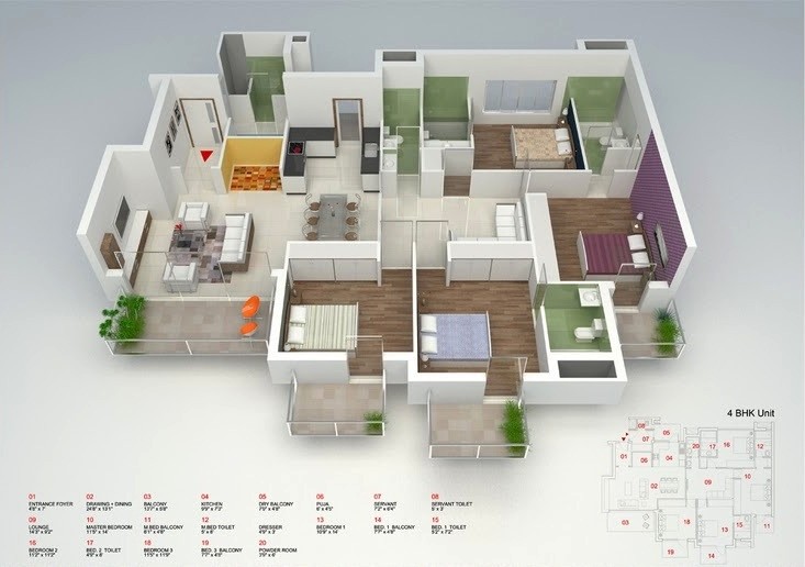 Unique 65 of 4 Bedroom Flat House Plans doublelyextincition