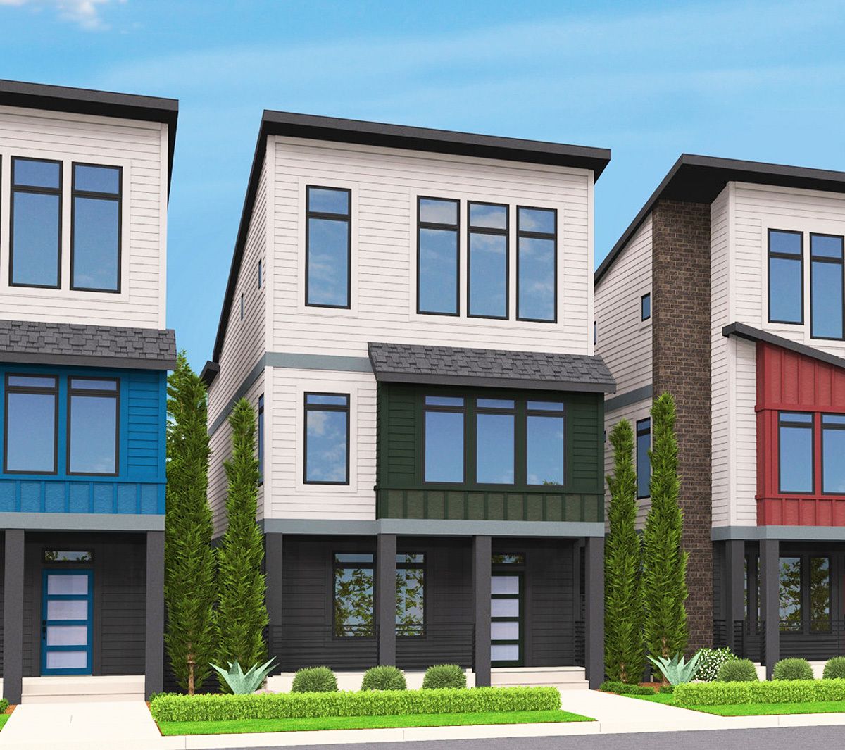 Plan 85124MS Narrow Lot Townhouse Narrow house plans, Townhouse