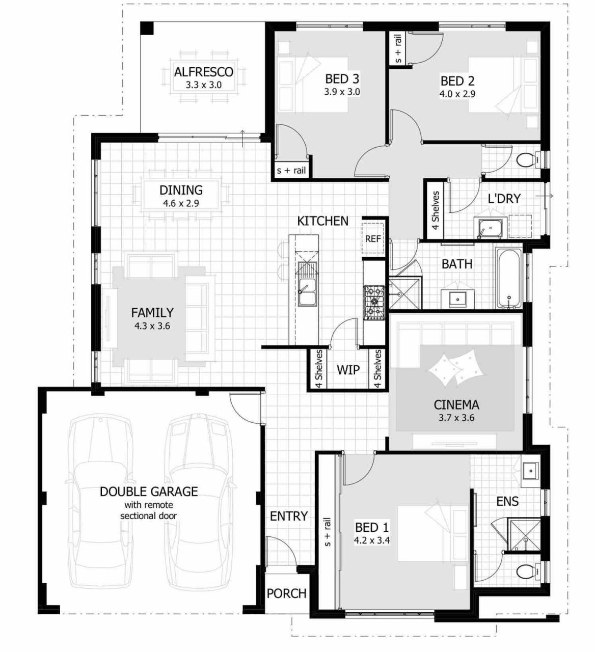 3 bedroom house plans with garage result for bedroom house plans home