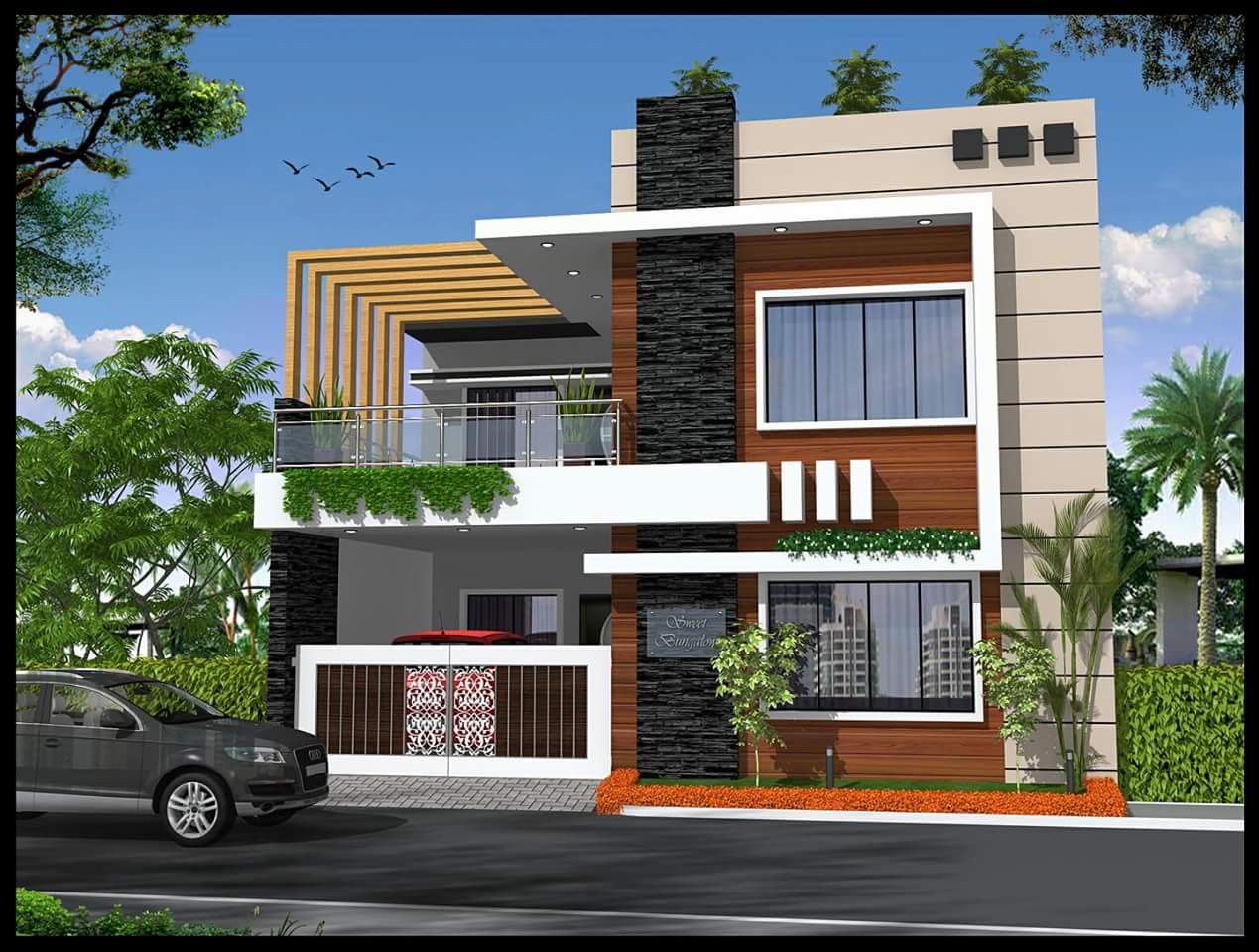 Homeku 2Nd Floor Indian House Front Elevation Designs Photos 2020