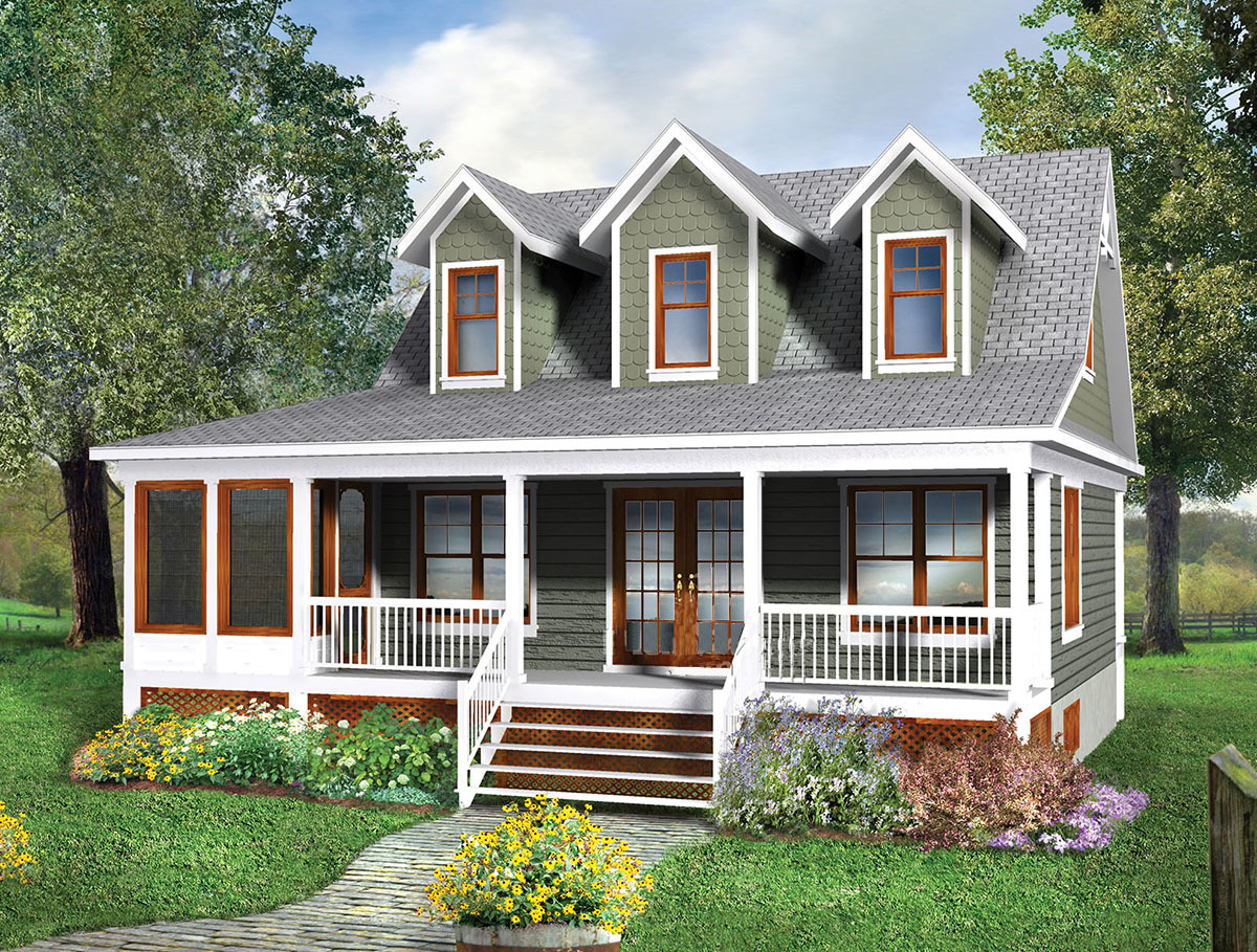 TwoStory Cottage House Plan 80660PM Architectural Designs House