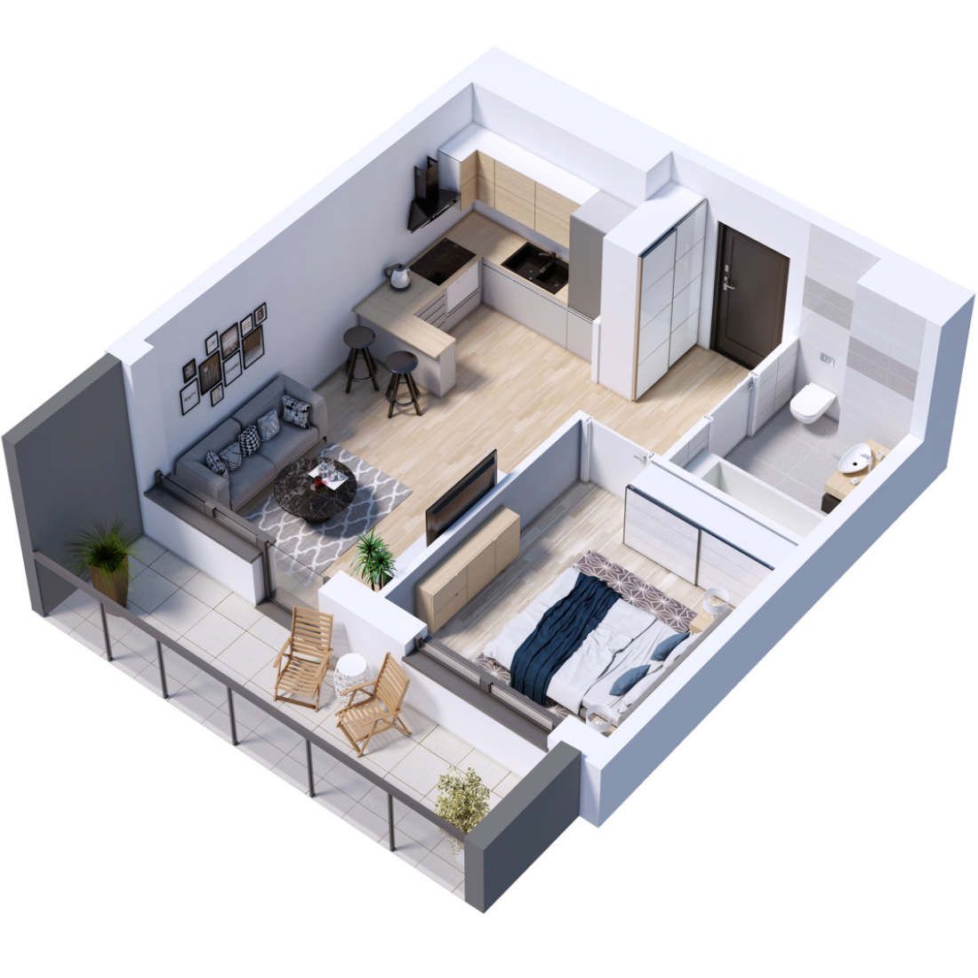 JW Construciton Willa Wiślana Small house design plans, House floor