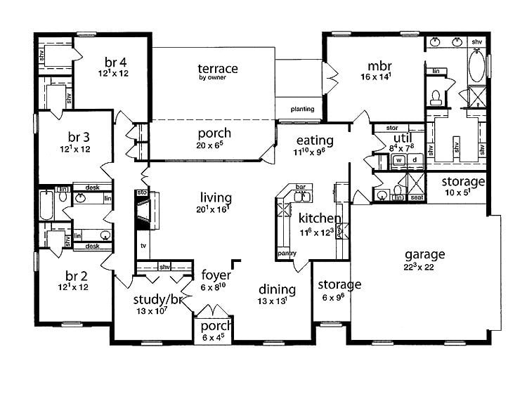 Best Of Simple 5 Bedroom House Plans New Home Plans Design