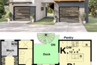 TwoStory 1Bedroom Contemporary Carriage Home (Floor Plan) Carriage