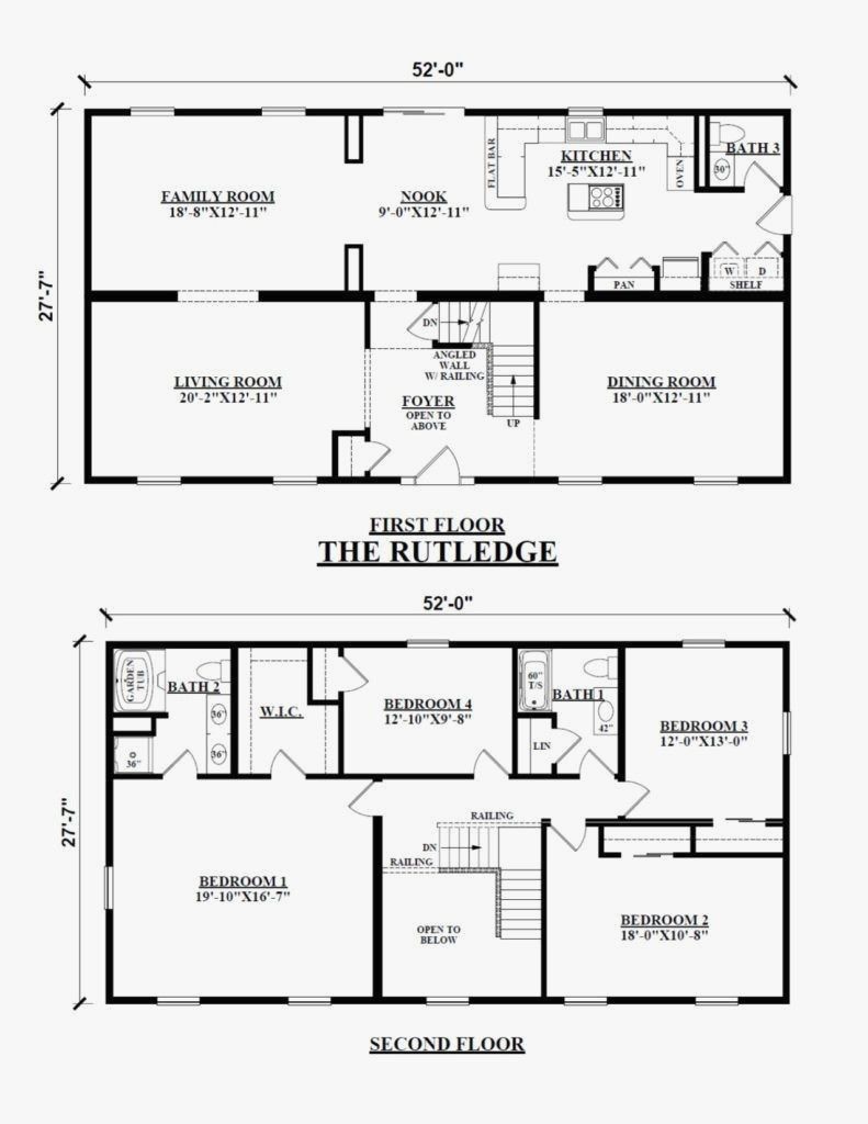 35 Best Gallery 2 Story Rectangular House Plans Youll Love Square