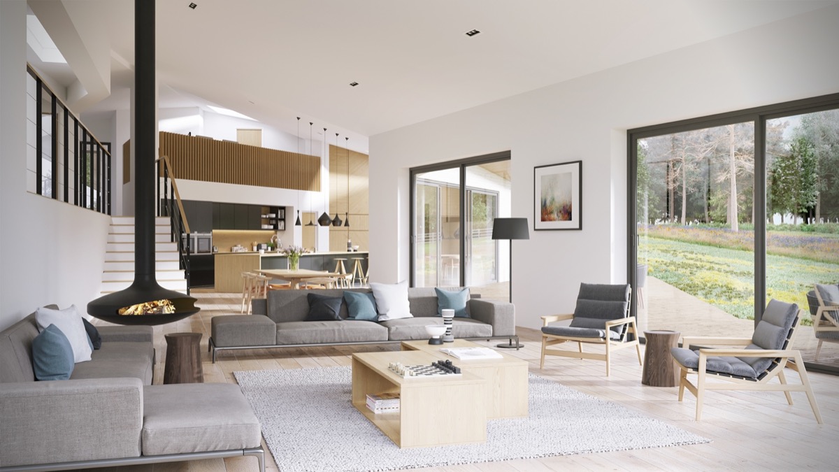 Sleek Open Plan Interior Design Inspiration for Your Home RooHome