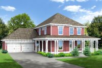 Plan 92108VS Traditional TwoStory Home Plan with WrapAround Porch