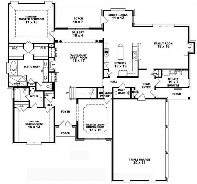 Luxury 65 of Two Story Four Bedroom House Floor Plans doublelu