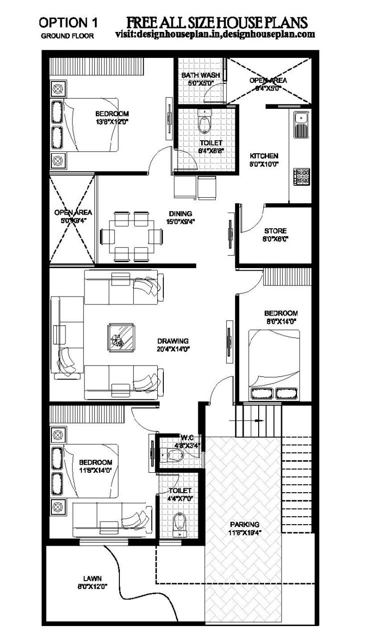 Important Inspiration 30 X 60 House Plans