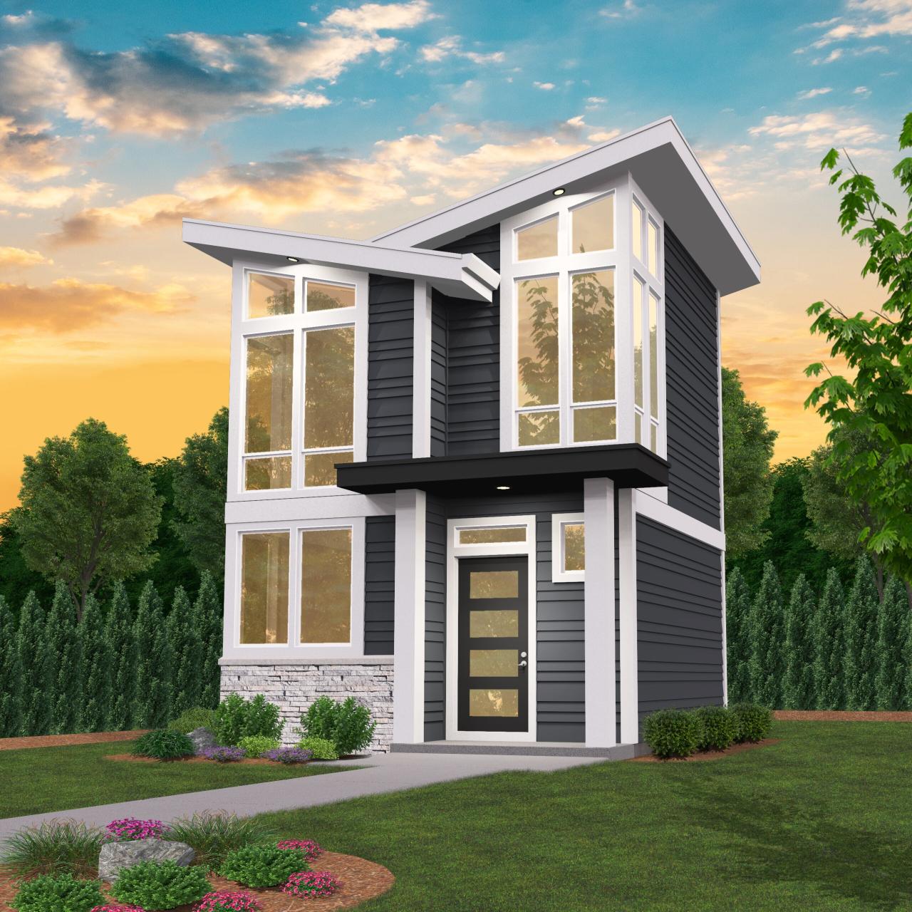 Jacko's Place 2 Story Modern Small House Plan with Photos