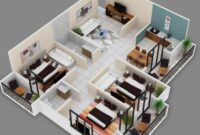 05510420250618-1ba2867d96ee83f2b85c650726eaf440 3D Floor Plan Design of 3BHK Flat Affordable house plans, House floor