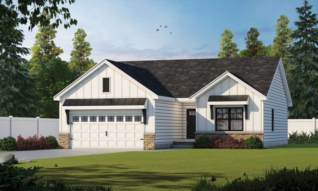 Farmhouse Style House Plan 3 Beds 2 Baths 1176 Sq/Ft Plan 202363