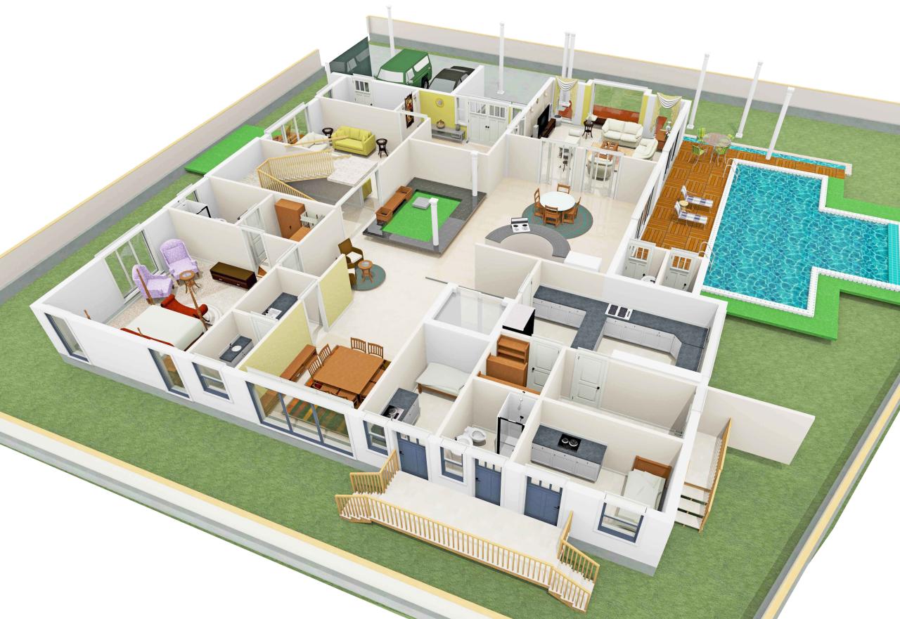 3d Floor plans are used to understand the spaces and also the over