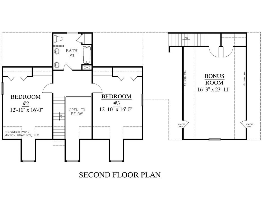 Awesome House Plans With Two Bedrooms Downstairs New Home Plans Design