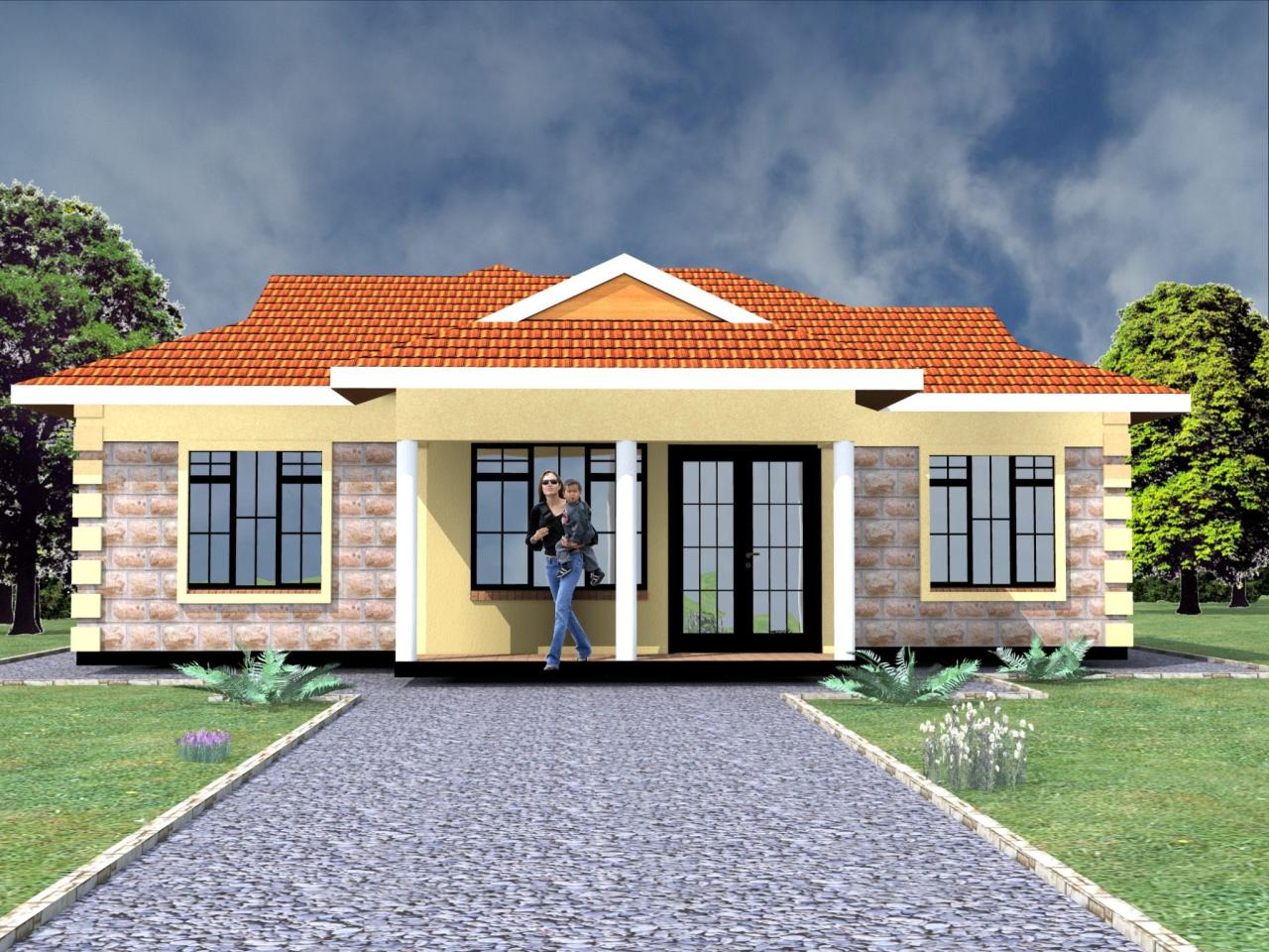 Smart 3 Bedroom Flat Plan View Design HPD Consult