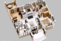 Amazing 3D Floor Plans For You » Engineering Basic Bungalow house