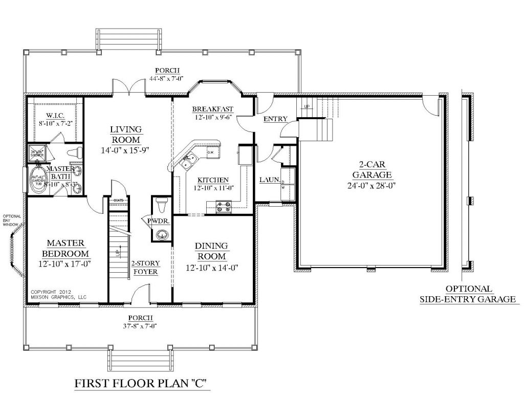 Awesome House Plans With Two Bedrooms Downstairs New Home Plans Design