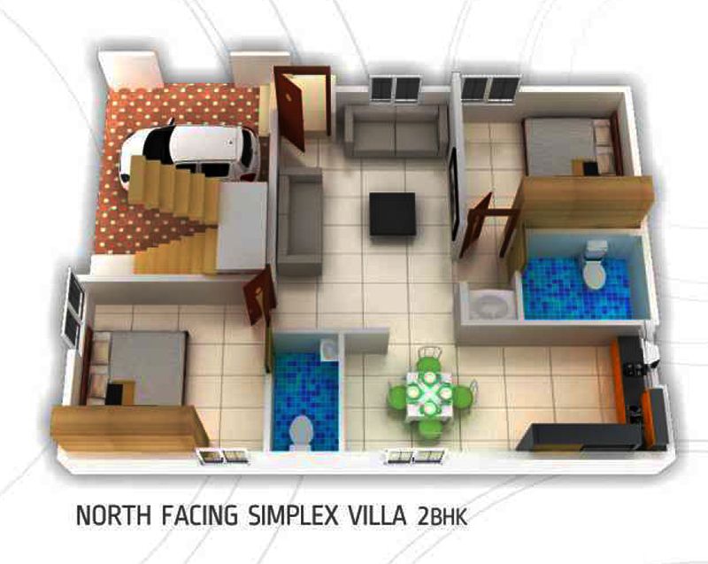 Duplex 800 Sq Ft House Plans With Vastu North Facing Ajor Png