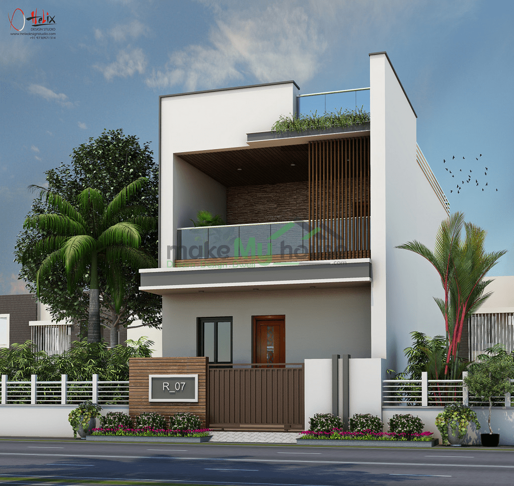Duplex Small House Elevation Best Exterior Design Architectural Plan