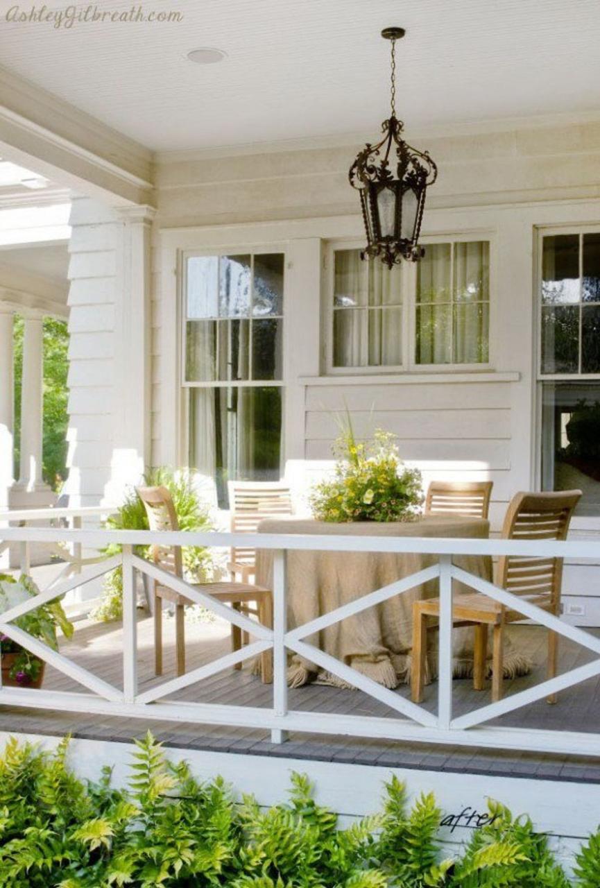 59 Creative Front Porch Garden Design Ideas ROUNDECOR Deck railing