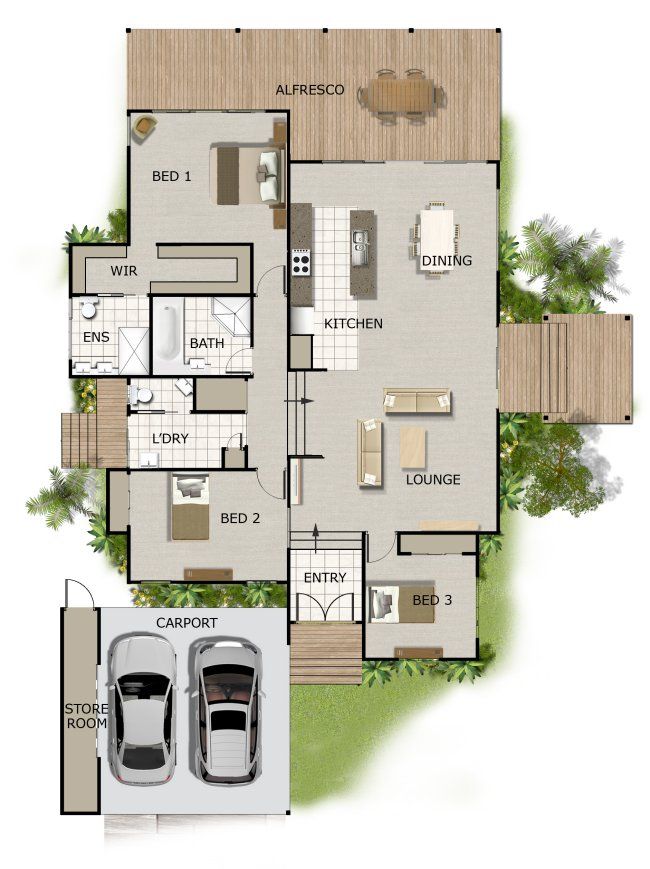 split level house plan timber floor australian houses home plans ranch