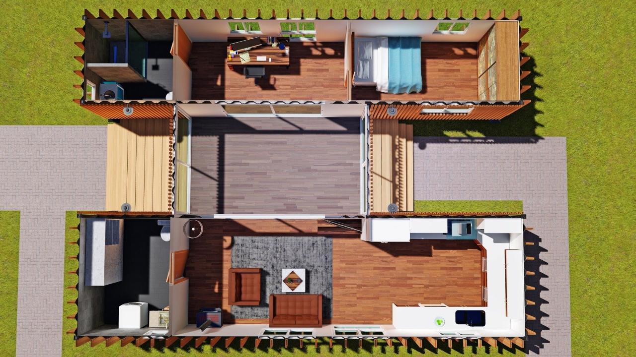 2x40ft shipping containers Container house design, Shipping container