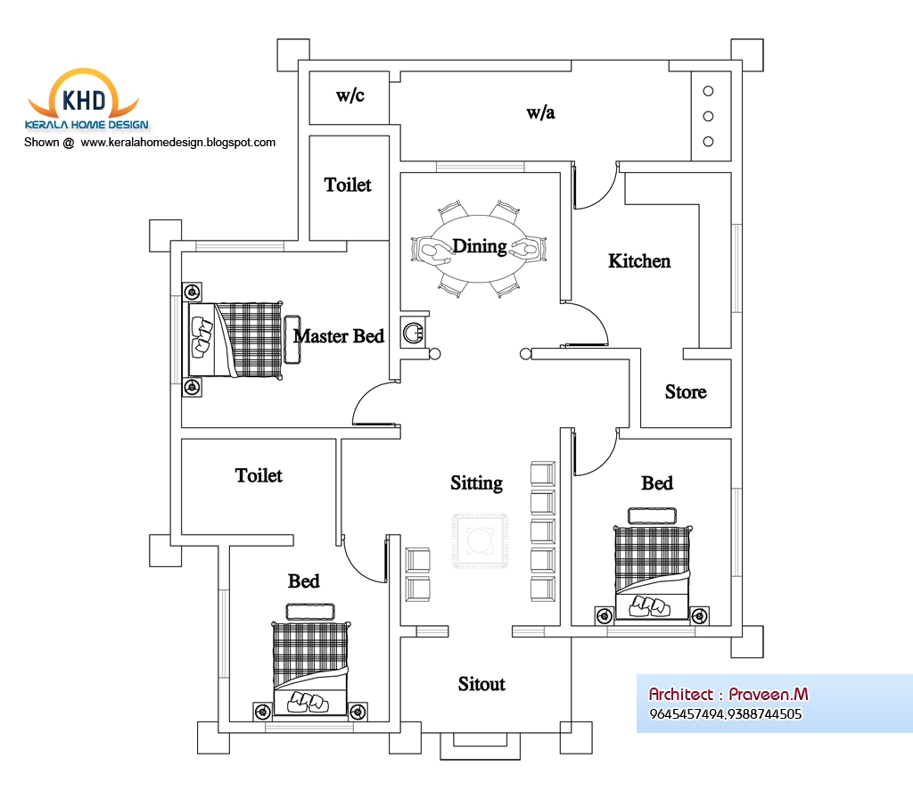 Famous Ideas 39+ Three Bedroom House Plan India