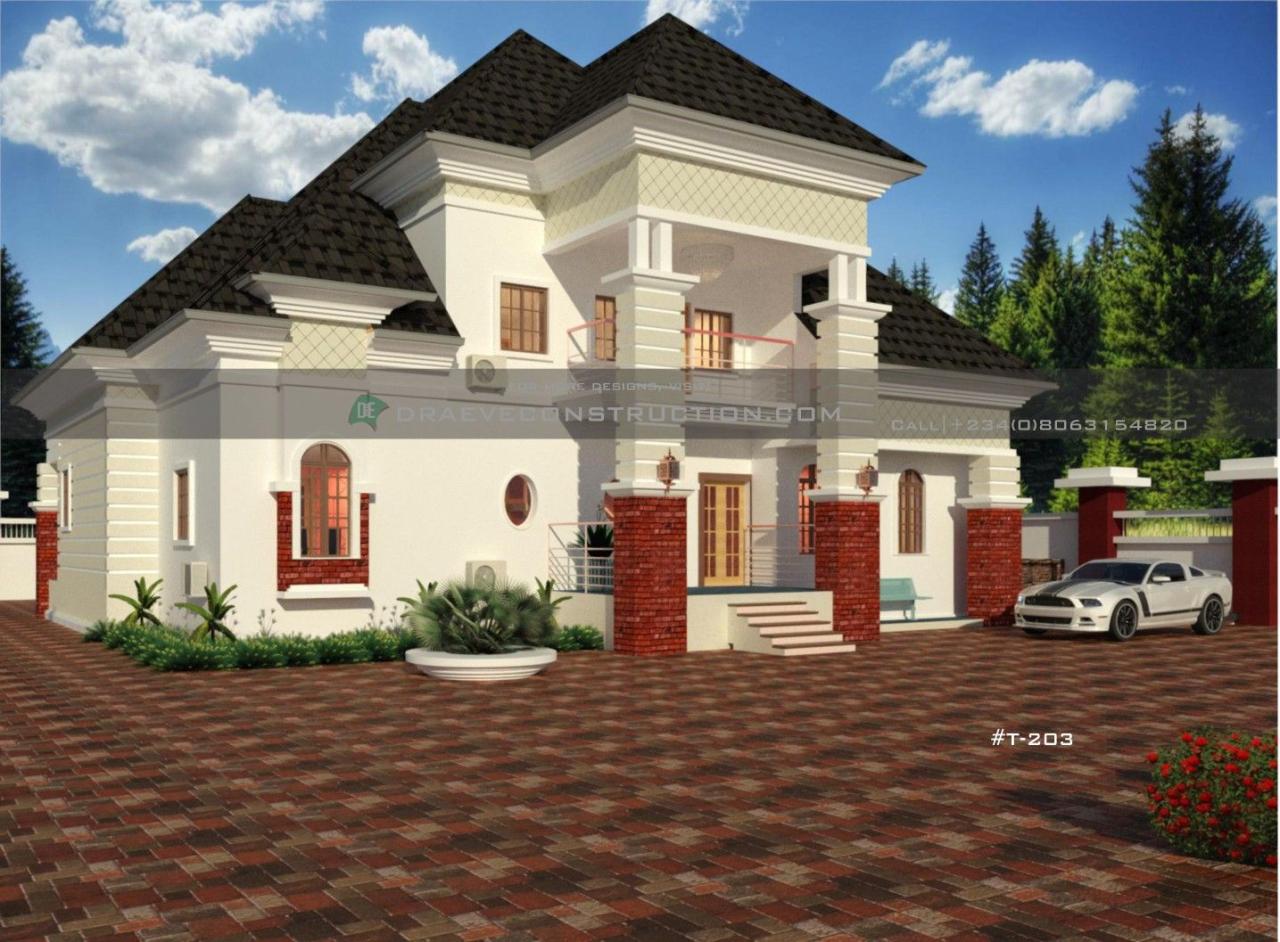 5 Bedroom Bungalow Designs 5 Bedroom Bungalow (RF 5006)