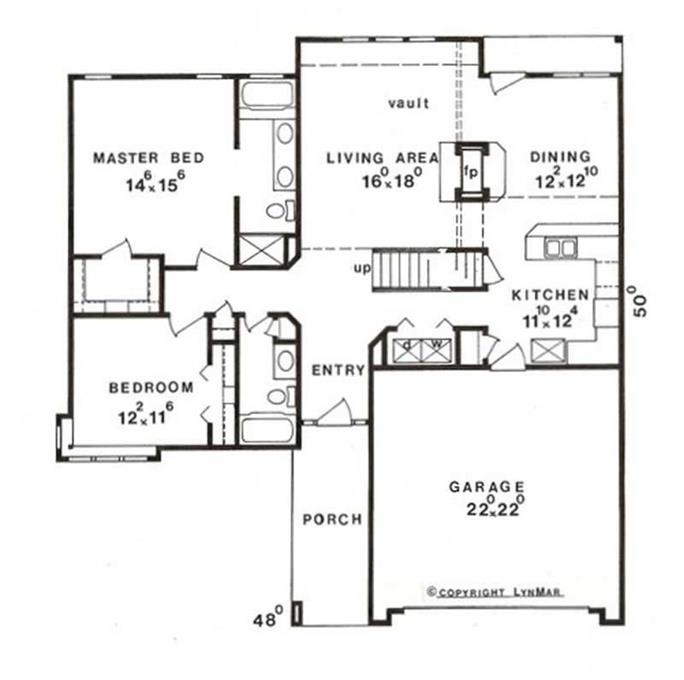 Wheelchair Accessible House Plan 2 Bedrms, 2 Baths 1687 Sq Ft