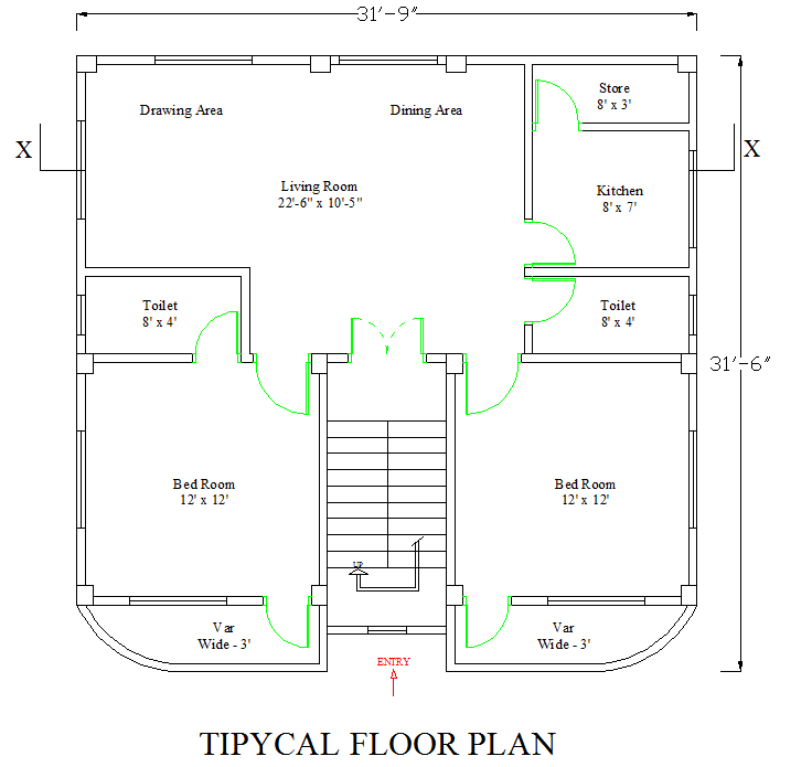 Important Style 48+ 1000 House Autocad Plan Free Download